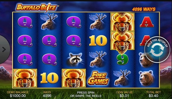 Buffalo Blitz – เกมการพนันออนไลน์กราฟิกที่สวยงามพร้อมความบันเทิงระดับสูง