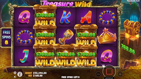 เกมสล็อต Treasure Wild – ค้นพบสมบัติของราชวงศ์