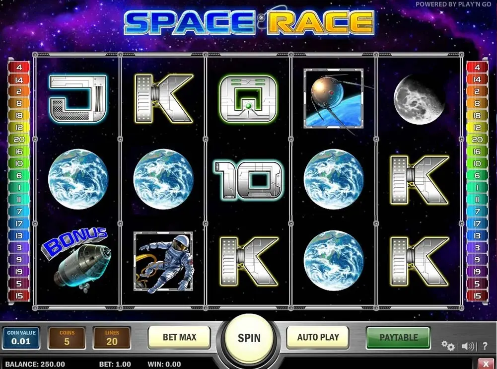 Space Race - Prize-winning slot game inspired by the mystery of outer space