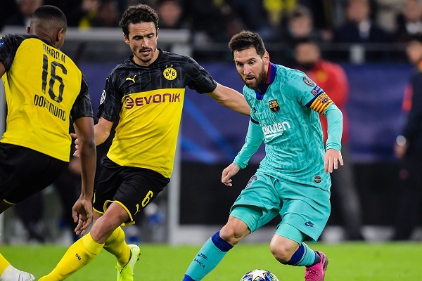 ตรวจสอบอัตราต่อรอง Dortmund vs Barcelona เวลา 03:00 น. ของวันที่ 12 ธันวาคม